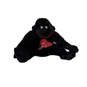 Dan‎ dee monkey ape hear hanging form mouth black velvet velour   love